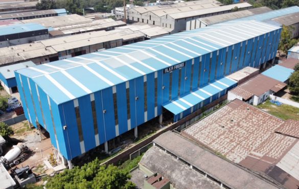 Aerial view of the manufacturing facility in Ghaziabad